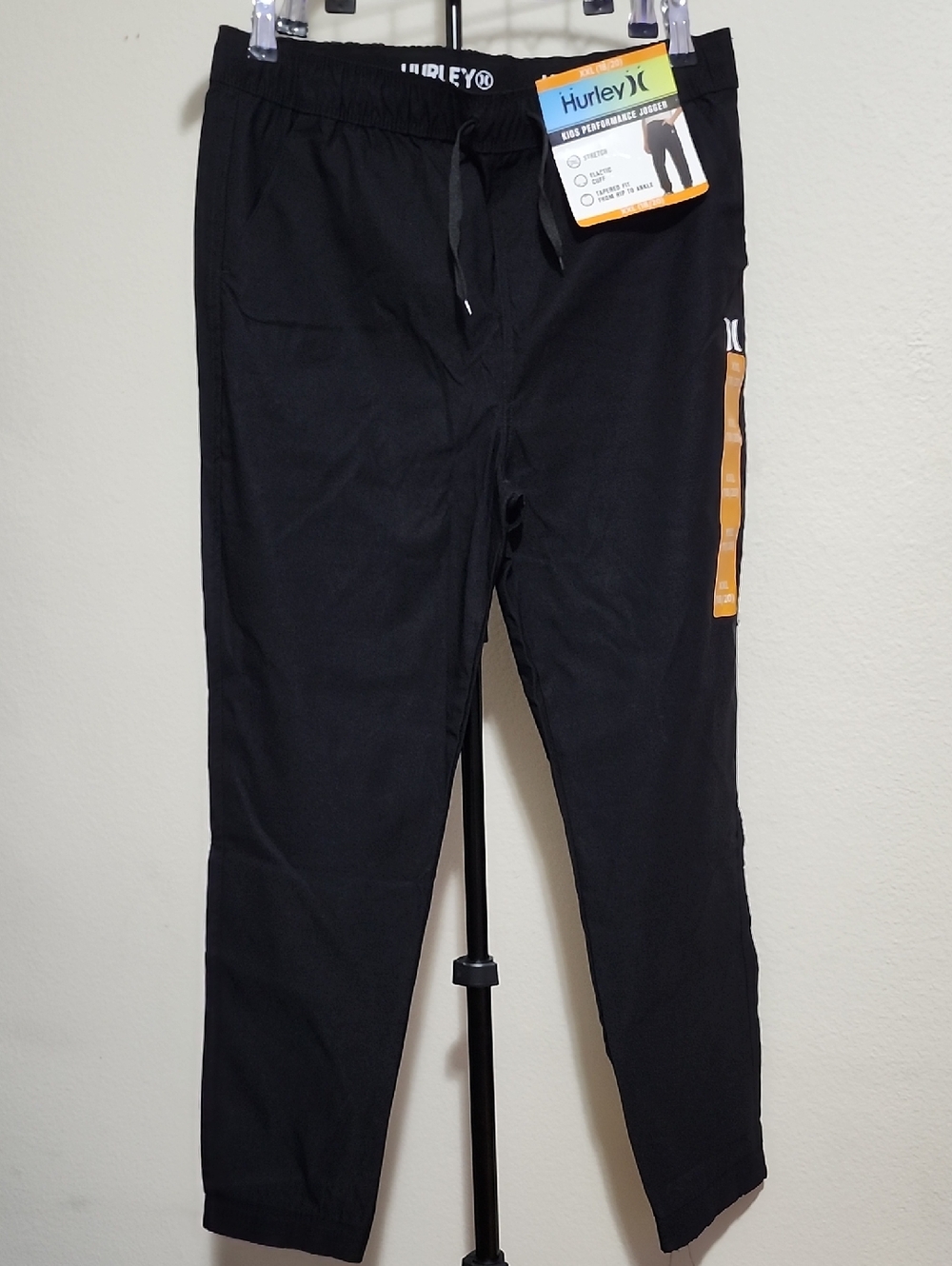 Hurley Kids Performance Joggers – Black (XXL 18/20)